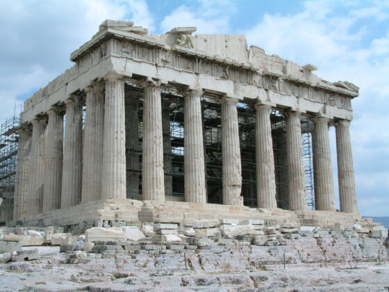 Acropolis of Athens at Athens Greece