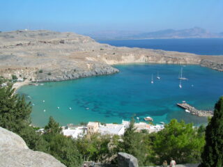 Beautiful Agathi Bay in Rhodes