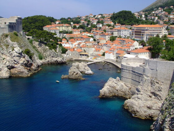 View of the harbour of Dubrovnik Croatia