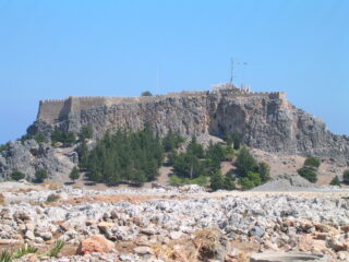 Lindos Town with Ancient Fortress
