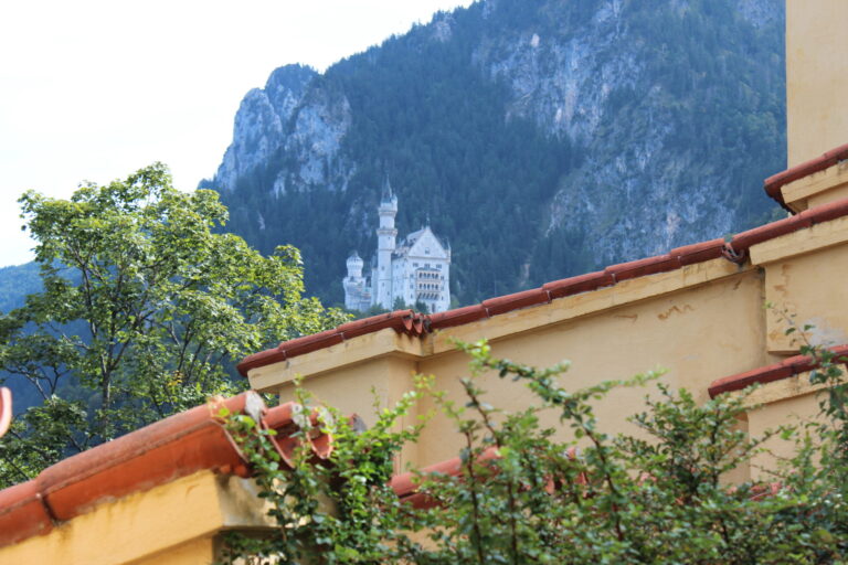 Glimpse of Neuschwanstein Castle from Hohenschwangau Castle