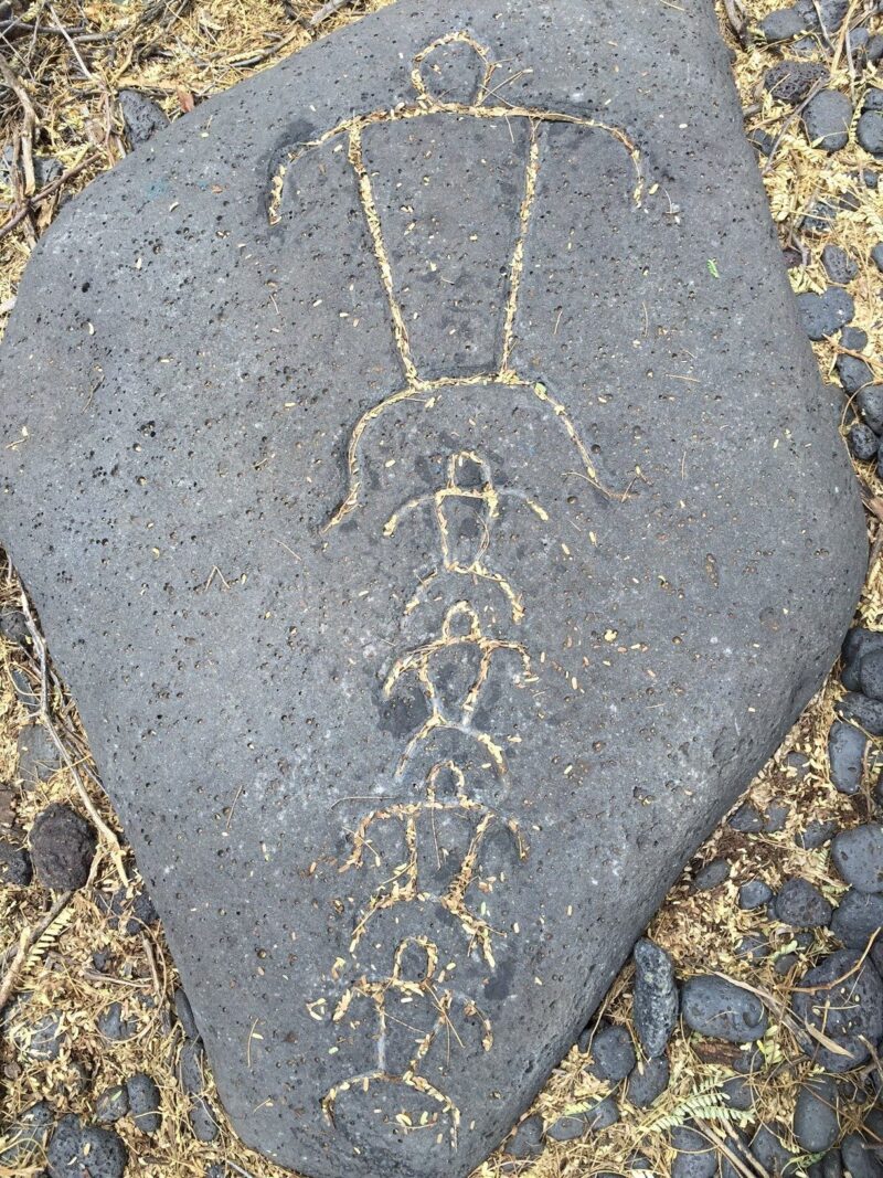 Hawaiian Petroglyph 1 on the Pu’u Loa Petroglyph Trail