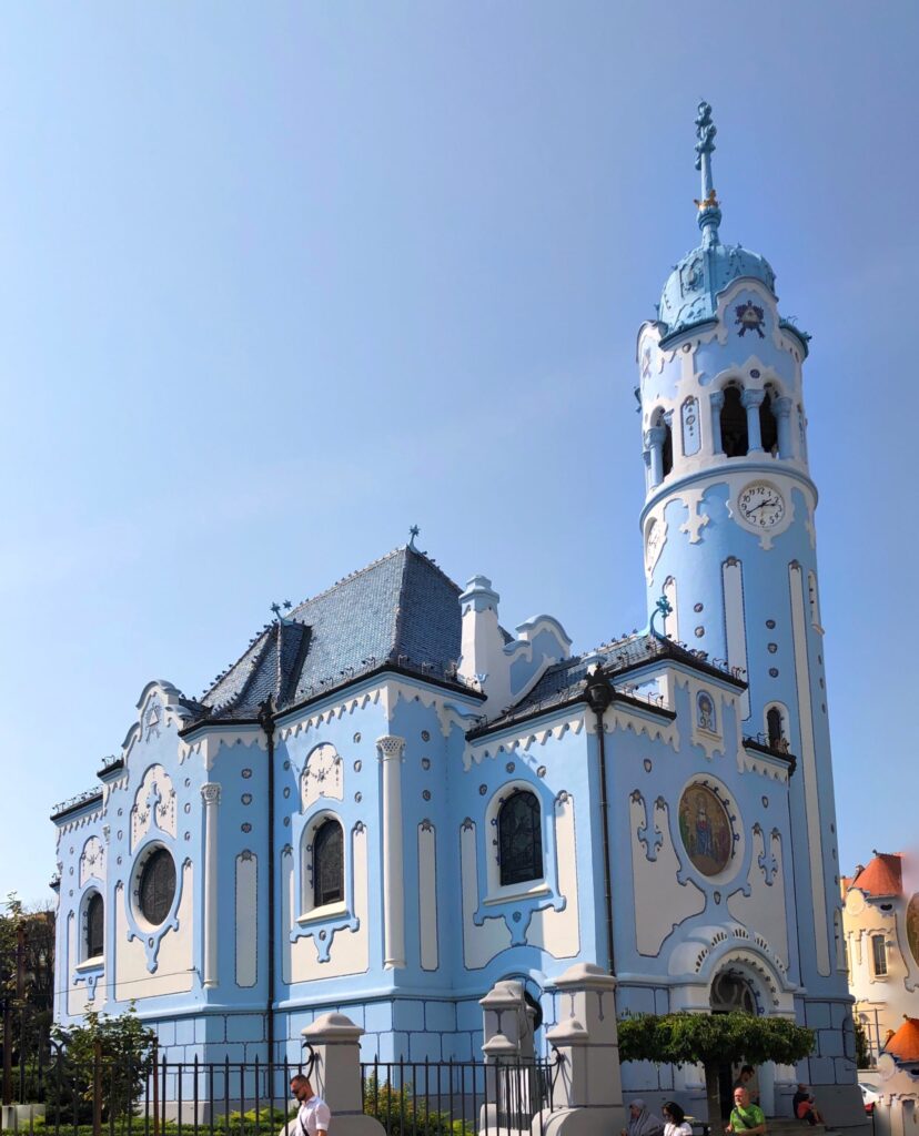 The Church of St Elizabeth's or better known as the Blue Church in Bratislava Slovakia