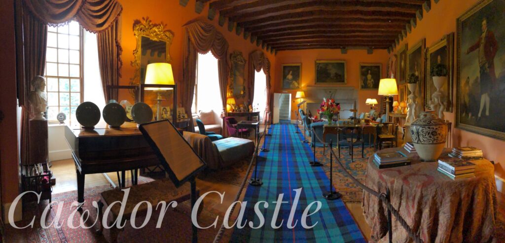 Cawdor Castle, located in Nairnshire, 14 miles from Inverness, Scotland