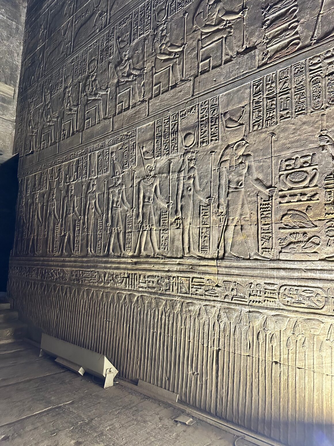 hieroglyphics at temple of horus at edfu 3