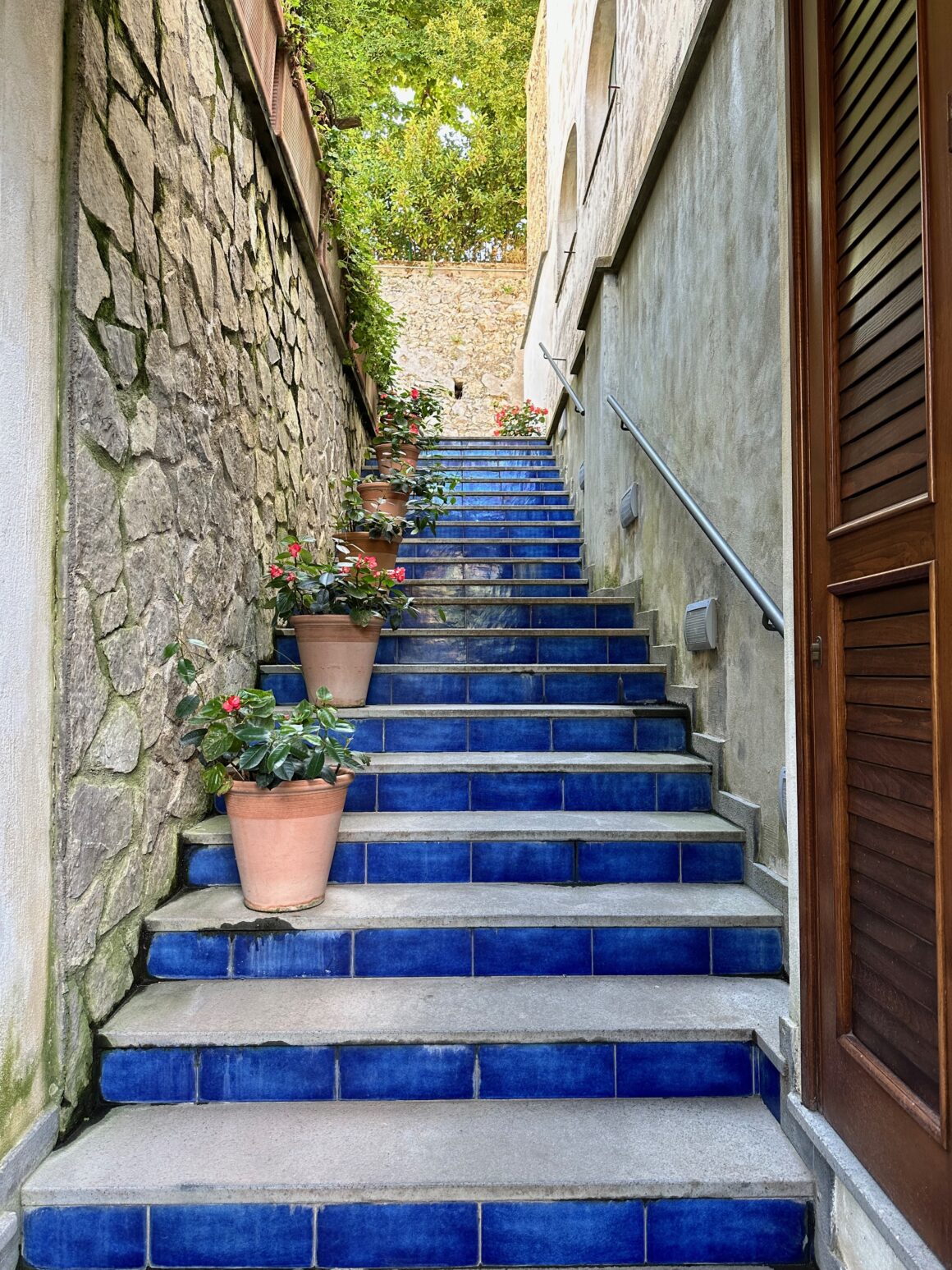 blue steps in ravello italy