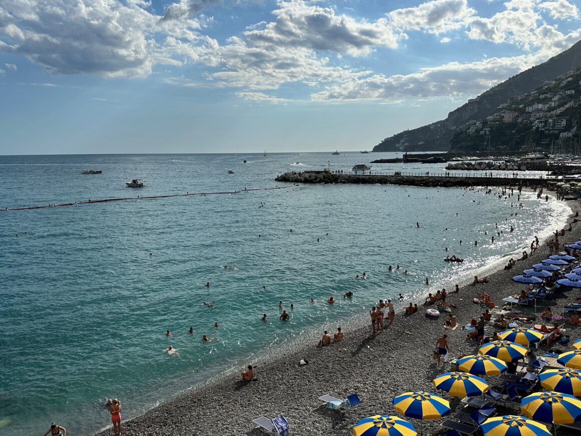 marina grande beach on amalfi coast