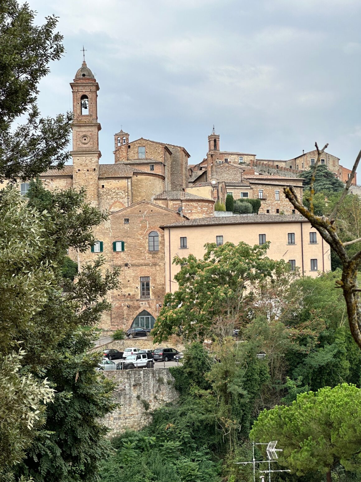 montepulciano perched high on a ridge