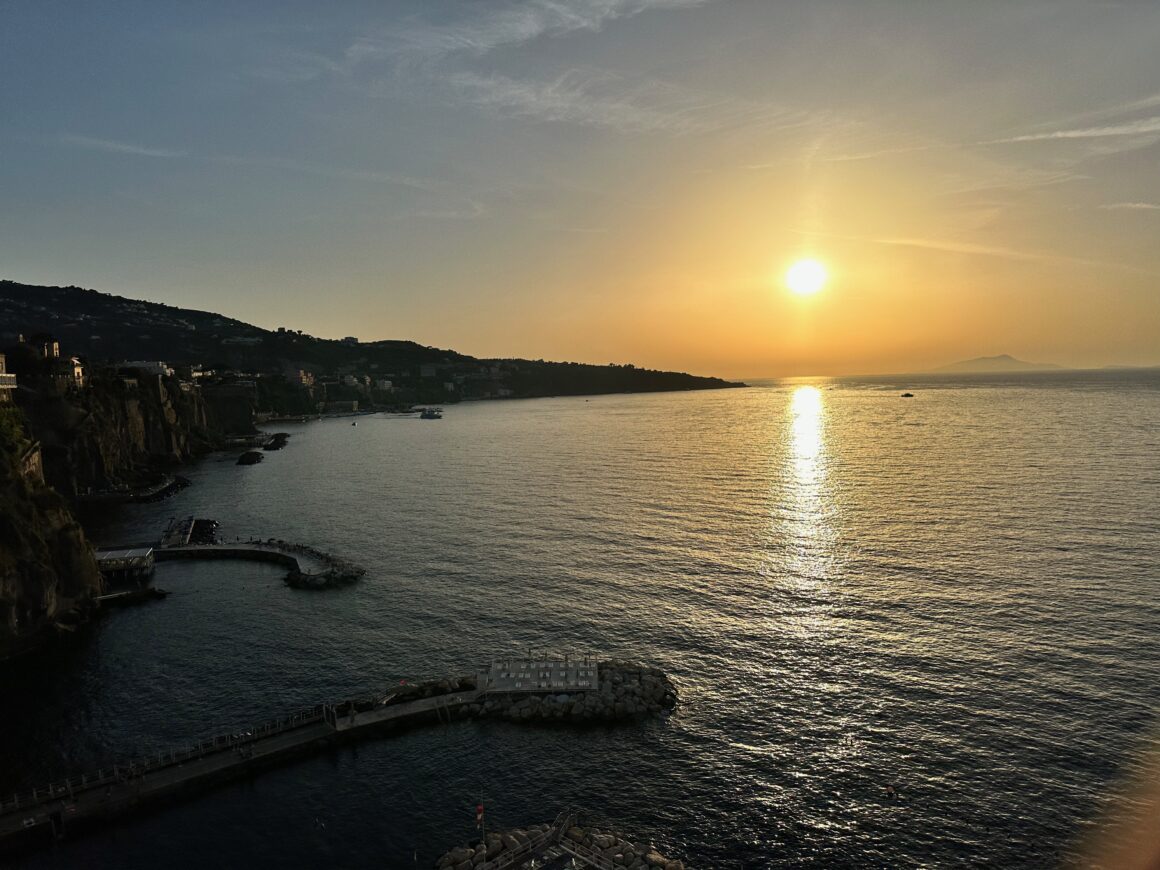 sorrento italy sunset