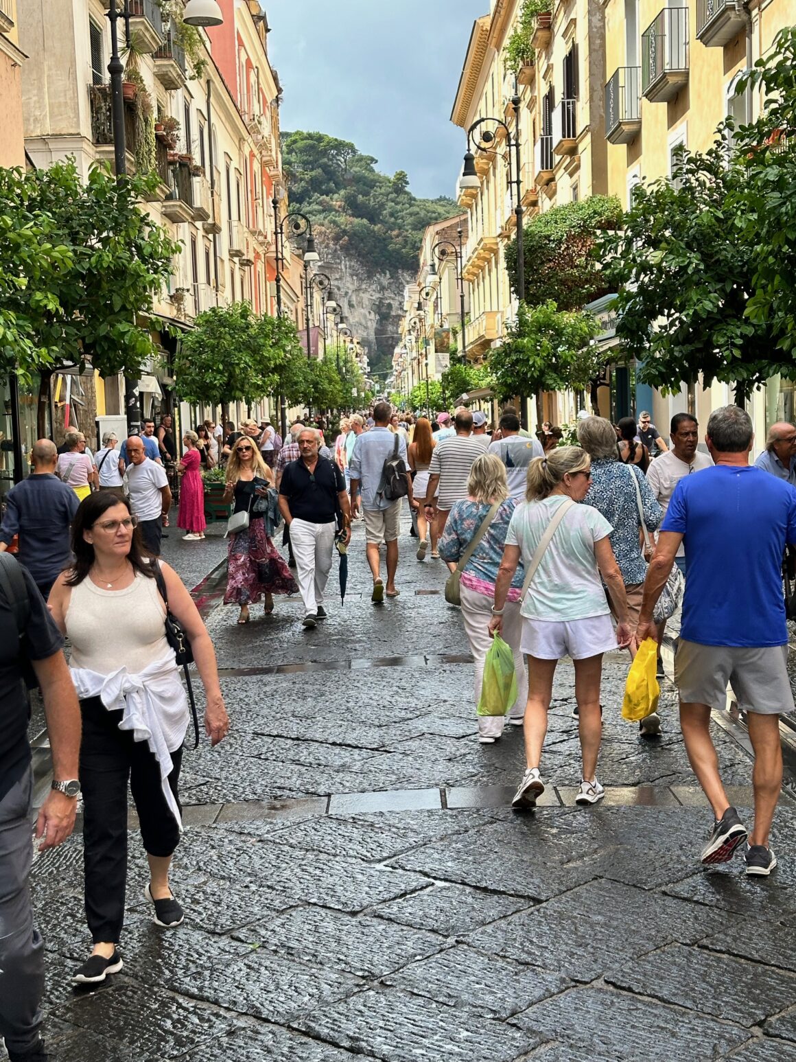 the main shopping street of sorrento italy