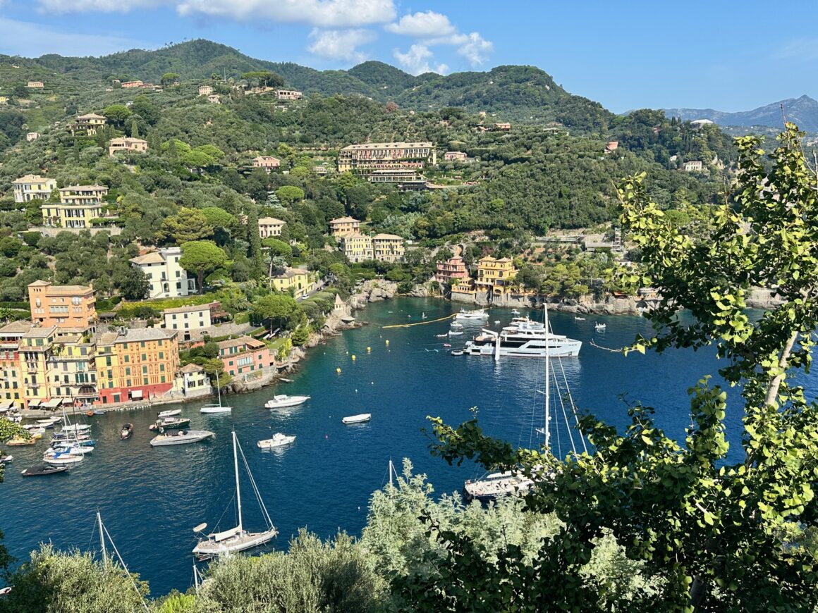 view of portofino italy from castello brown 2