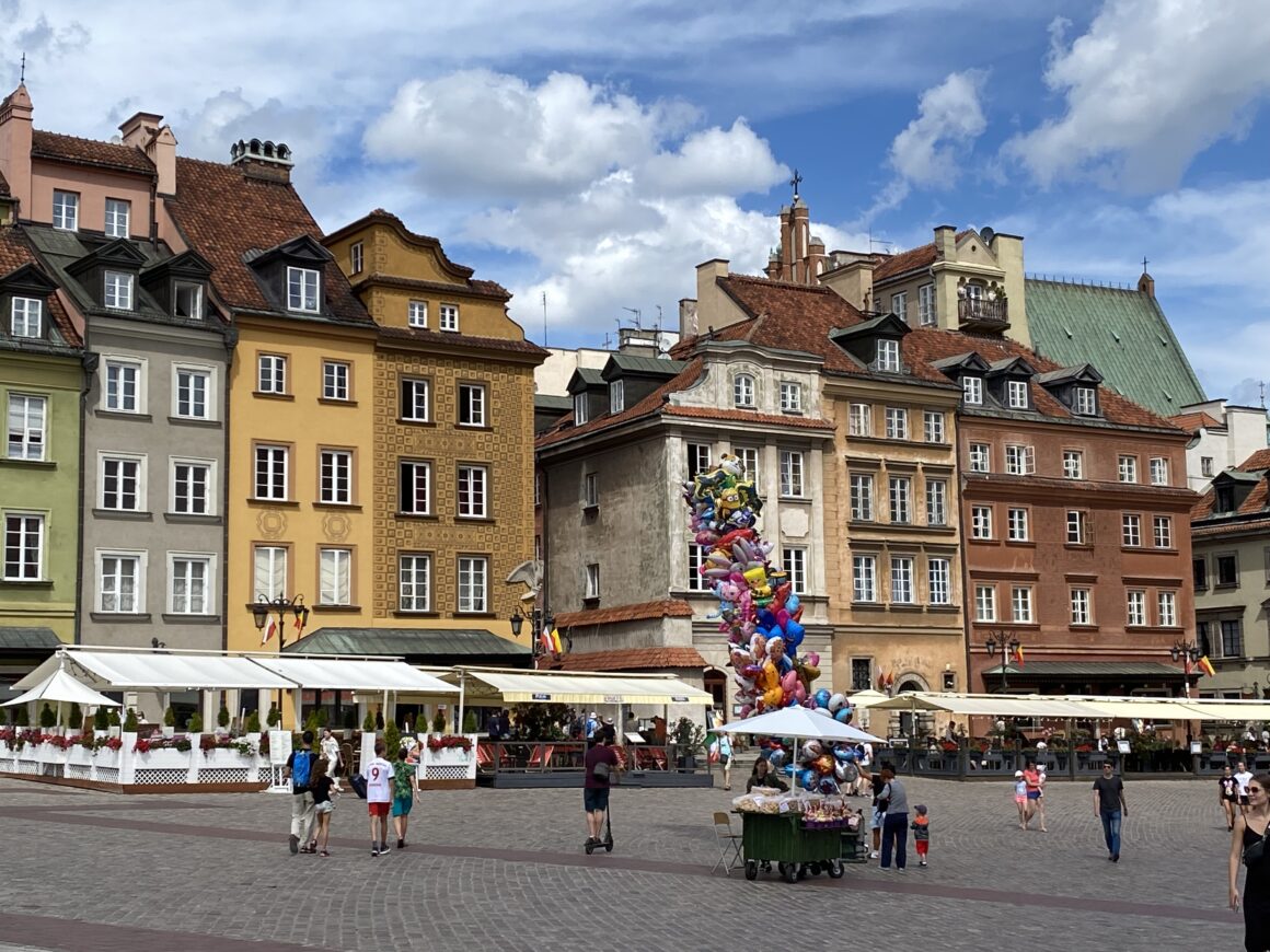 Old Town of Warsaw in Poland