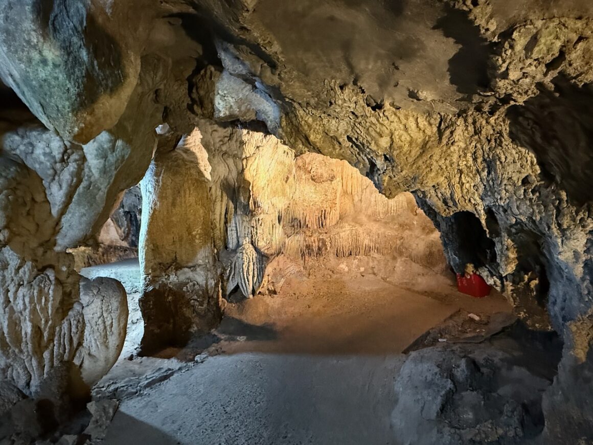 trung trang cave located on cat ba island vietnam