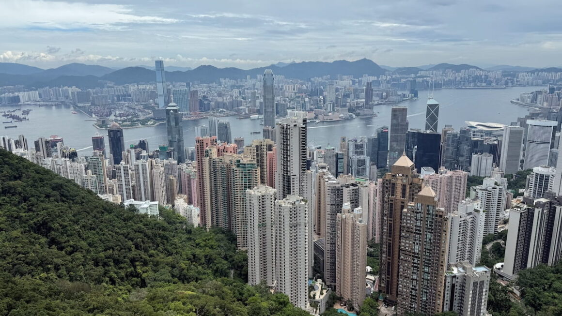 view from hong kong Victoria peak